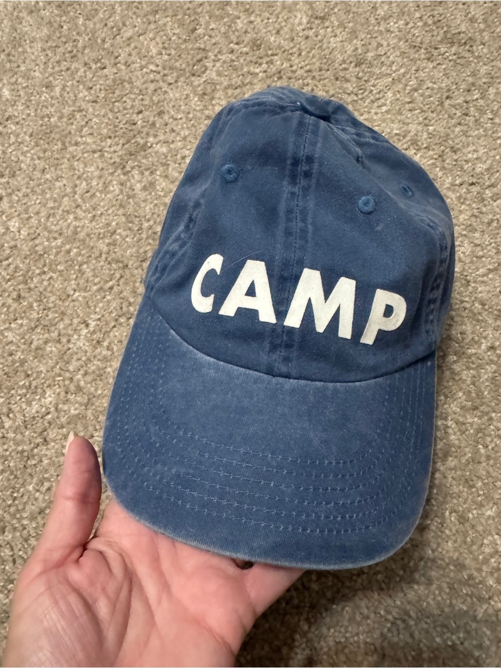 Blue CAMP Baseball Cap